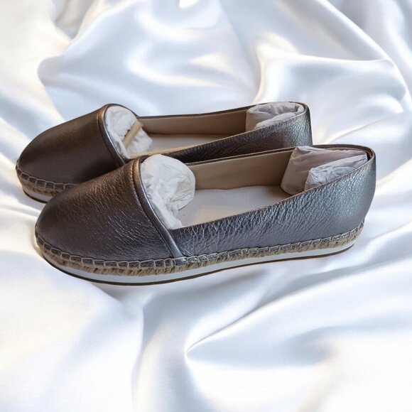 Kenneth Cole Cara Anthracite Flat Espadrille Shoes - New in Box, Size 8M - Picture 6 of 16